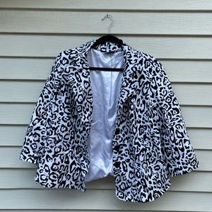 Dalmatian print blazer